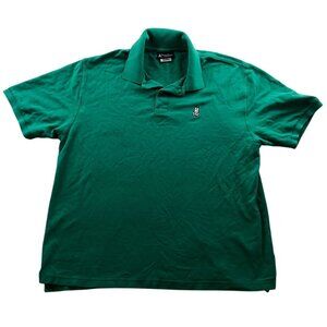Psycho Bunny By Robert Godley Mens Polo Shirt Size 9 Short Sleeve Casual Green